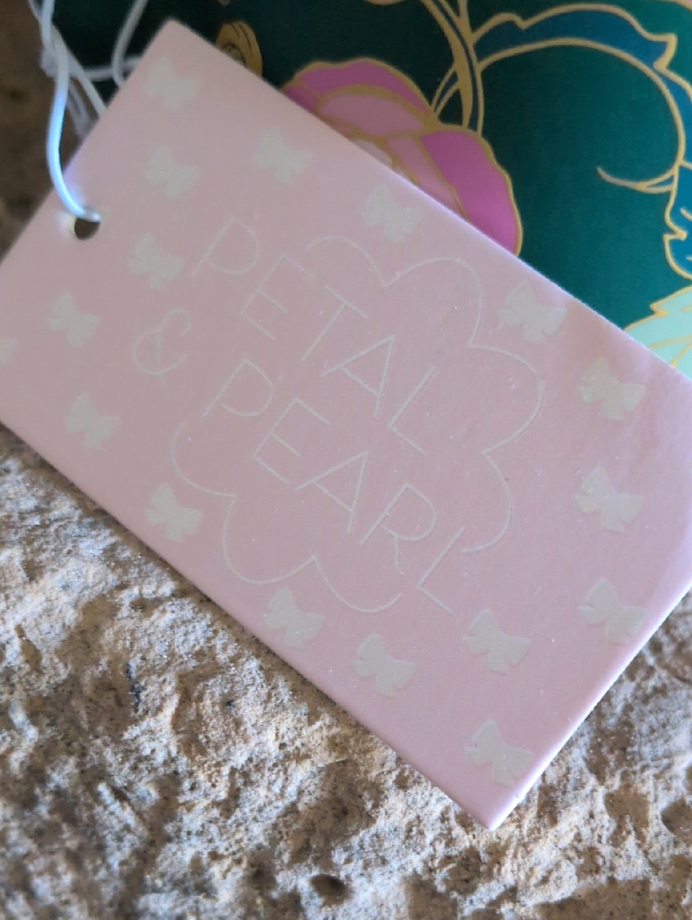 PETAL & PEARL I NWT Set of 2 Soft Touch Pink, Green, & Gold Floral Coffee Mugs - Picture 10 of 12